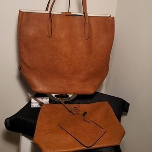 NWT SPLENDID Faux Leather Bag Purse Tote Hobo